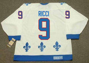 MIKE RICCI Quebec Nordiques 1994 Home CCM Vintage Throwback Hockey Jersey - BACK