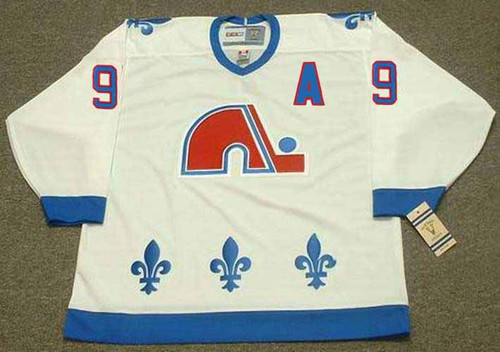 MIKE RICCI Quebec Nordiques 1994 Home CCM Vintage Throwback Hockey Jersey - FRONT