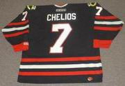 CHRIS CHELIOS Chicago Blackhawks 1998 CCM Throwback Alternate NHL Hockey Jersey