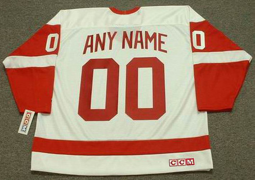 Detroit Red Wings CCM Throwback NHL Jersey Customized \