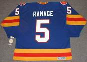 ROB RAMAGE Colorado Rockies 1980 CCM Vintage Throwback NHL Hockey Jersey