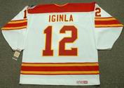 JAROME IGINLA Calgary Flames 1989 CCM Vintage Throwback Home NHL Hockey Jersey