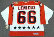 MARIO LEMIEUX 1986 Wales "All Star" CCM NHL Vintage Throwback Jersey - BACK
