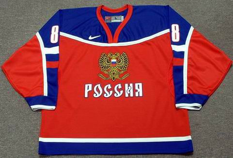 Alexander Ovechkin Jersey Team Russia 2004 Nike Olympic Throwback Hockey Jersey