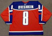 Alexander Ovechkin 2004 Team Russia Olympic Nike NHL Throwback Jersey - BACK