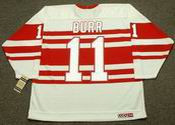 SHAWN BURR Detroit Red Wings 1992 CCM Vintage Throwback NHL Hockey Jersey - BACK