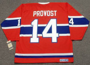 CLAUDE PROVOST Montreal Canadiens 1968 Home CCM Throwback NHL Hockey Jersey - BACK