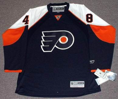 00's Danny Briere Philadelphia Flyers Authentic Reebok Edge NHL Jersey Size  50 Medium – Rare VNTG