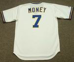 Don Money 1975 Milwaukee Brewers Cooperstown Home MLB Throwback Baseball Jerseys - BACK