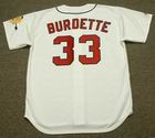 LEW BURDETTE Milwaukee Braves 1960's Majestic Cooperstown Baseball Jersey