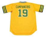 BERT CAMPANERIS Oakland Athletics 1974 Majestic Cooperstown Baseball Jersey