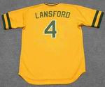 CARNEY LANSFORD Oakland Athletics 1983 Majestic Cooperstown Baseball Jersey