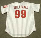 MITCH WILLIAMS Philadelphia Phillies 1993 Majestic Throwback Baseball Jersey