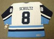 Dave Schultz 1977 Pittsburgh Penguins NHL Throwback Hockey Jersey - BACK
