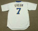 Dale Sveum 1987 Milwaukee Brewers Cooperstown Home MLB Throwback Baseball Jerseys - BACK