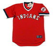 RAY FOSSE Cleveland Indians 1976 Majestic Baseball Throwback Jersey - Front