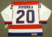 MICHAL PIVONKA Washington Capitals 1990 CCM Vintage Throwback Home NHL Jersey