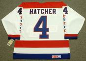 KEVIN HATCHER Washington Capitals 1990 CCM Vintage Throwback Home NHL Jersey