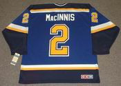 Al MacInnis 2003 St. Louis Blues NHL Throwback Home Jersey - Back