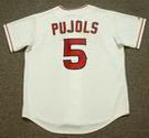 Albert Pujols 2014 Los Angeles Angels Majestic MLB Home Throwback Jersey - BACK
