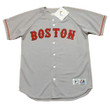 MIKE GREENWELL Boston Red Sox 1993 Majestic Throwback Away Baseball Jersey - Front