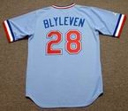 BERT BLYLEVEN Texas Rangers 1970's Majestic Throwback Baseball Jersey - BACK