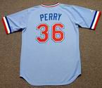 GAYLORD PERRY Texas Rangers 1970's Majestic Cooperstown Throwback Baseball Jersey