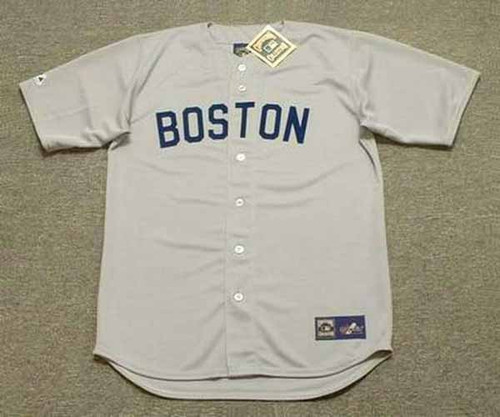 JIM LONBORG Boston Red Sox 1967 Away Majestic Throwback Baseball Jersey - FRONT