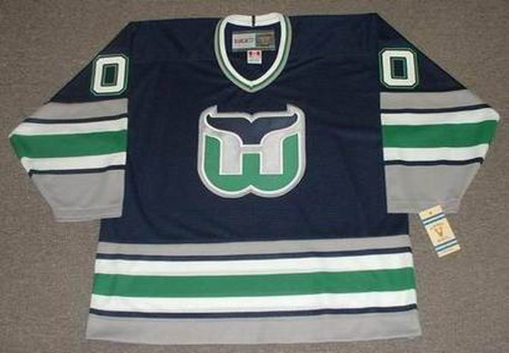 HARTFORD WHALERS 1990's CCM Vintage Away Jersey Customized "Any Name