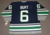 1995 Hartford Whalers CCM Throwback ADAM BURT Vintage NHL jersey - BACK