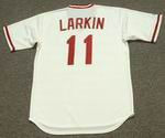 BARRY LARKIN Cincinnati Reds 1990 Majestic Cooperstown Home Baseball Jersey