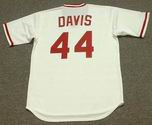 ERIC DAVIS Cincinnati Reds 1990 Majestic Cooperstown Home Baseball Jersey