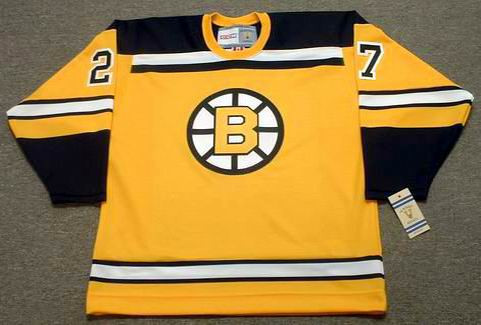 boston bruins yellow jersey