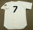 MICKEY MANTLE New York Yankees 1951 Majestic Cooperstown Throwback Home Baseball Jersey - Back