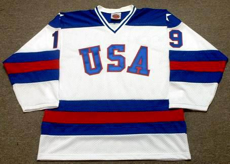 Eric Strobel 1980 Usa Olympic Hockey Jersey Custom Throwback Jerseys
