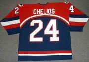 CHRIS CHELIOS 2002 USA Nike Olympic Throwback Hockey Jersey