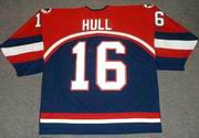 Brett Hull 2002 Team USA Olympic Nike Throwback Hockey Jersey - BACK