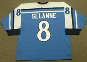 TEEMU SELANNE 2002 Team Finland Nike Olympic Throwback Hockey Jersey