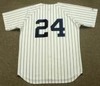RICKEY HENDERSON New York Yankees 1985 Home Majestic Baseball Throwback Jersey - BACK