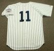 Chuck Knoblauch 1998 New York Yankees Cooperstown Retro Home Throwback Baseball Jersey - BACK