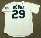 BRETT BOONE Seattle Mariners 2001 Majestic Throwback Home Baseball Jersey - BACK