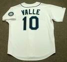 DAVE VALLE Seattle Mariners 1993 Majestic Throwback Home Baseball Jersey - BACK