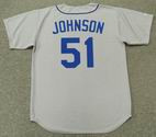 RANDY JOHNSON Seattle Mariners 1990 Majestic Cooperstown Away Baseball Jersey