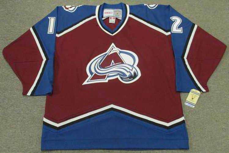 Chris Simon 1996 Colorado Avalanche Throwback NHL Hockey Jersey