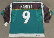 Paul Kariya 1998 Anaheim Mighty Ducks Alternate CCM NHL Throwback Hockey Jersey - BACK
