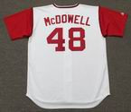 SAM McDOWELL Cleveland Indians 1969 Majestic Cooperstown Home Baseball Jersey