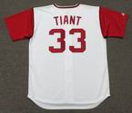 LUIS TIANT Cleveland Indians 1969 Majestic Cooperstown Home Baseball Jersey