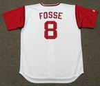 RAY FOSSE Cleveland Indians 1969 Majestic Cooperstown Home Baseball Jersey
