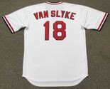 ANDY VAN SLYKE St. Louis Cardinals 1985 Majestic Cooperstown Home Baseball Jersey - BACK