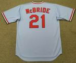 BAKE McBRIDE St. Louis Cardinals 1975 Majestic Cooperstown Throwback Away Jersey